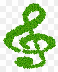 Music Note Treble Clef Clover St - Free image on Pixabay png