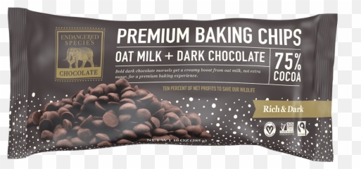 75 Oat Milk Dark Chocolate Chips - Oat Milk Dark Chocolate Chips png