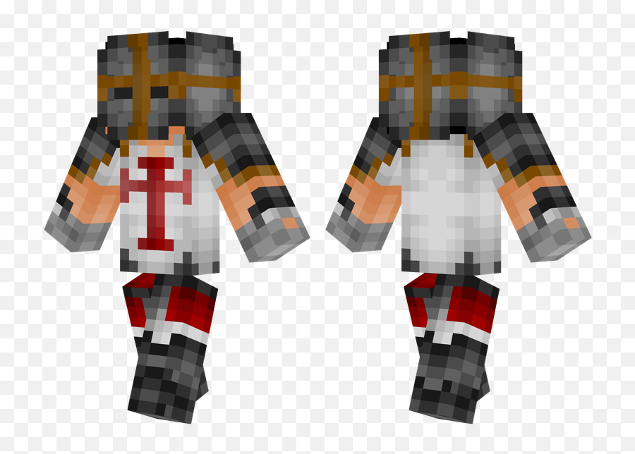 Download Hd Red Crusader - Minecraft Zombie Enderman Skin Crusader Female Minecraft Skin Png,Minecraft Enderman Png
