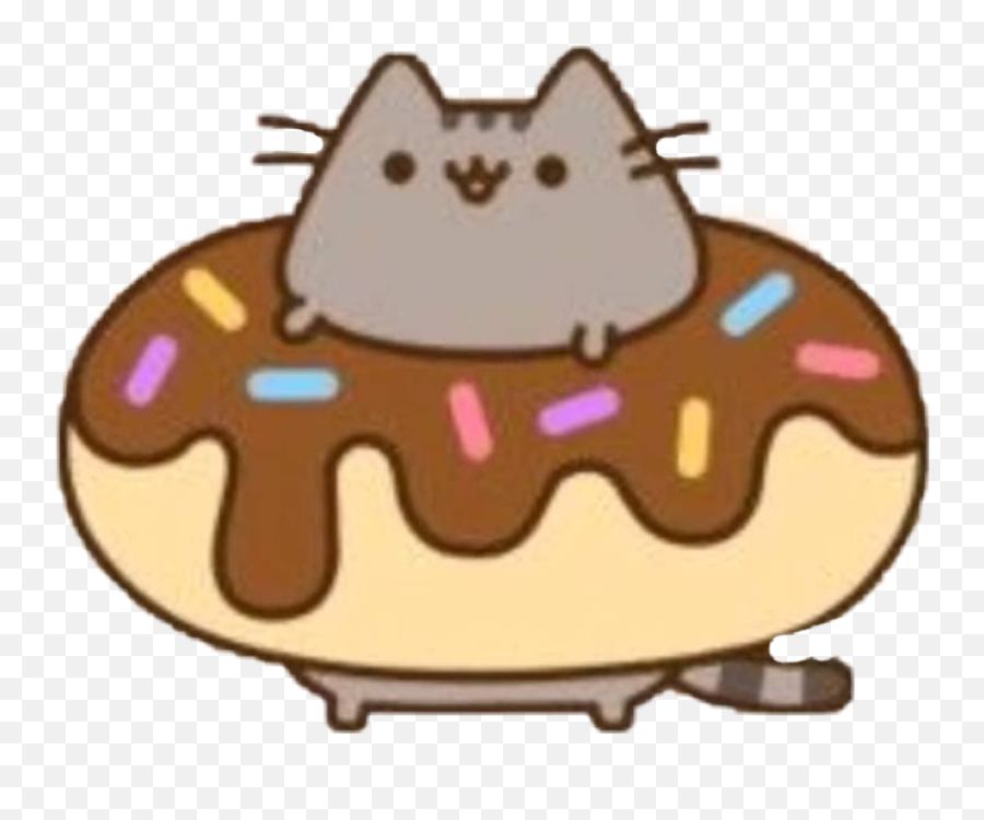 Cartoon Donut Png - Pusheen Donut Pusheen The Cat Pusheen Cat Donut,Donut Transparent Background