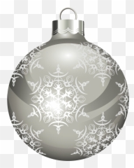 Download Novogodnie Igrushki Christmas Labels - Silver Transparent Balls png