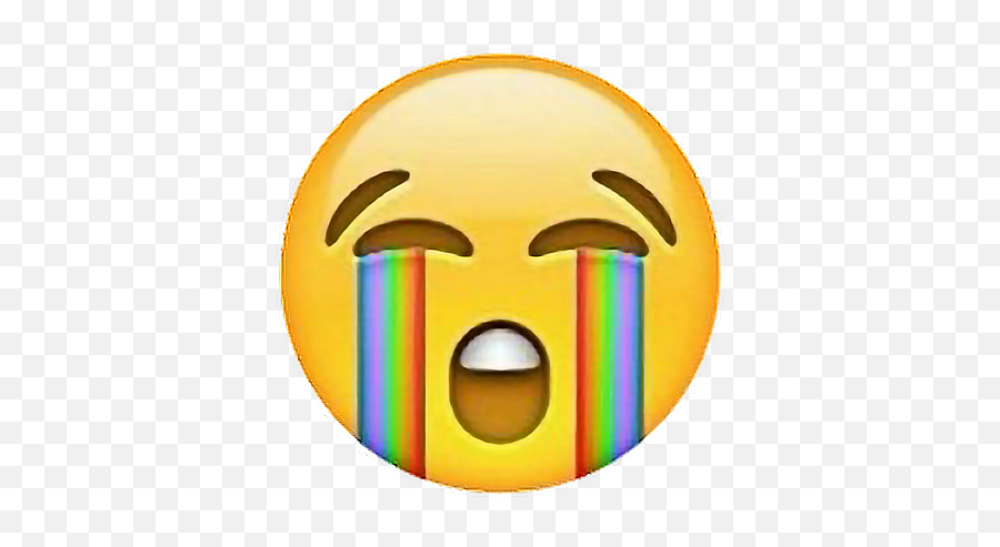 Rainbow Crying Emoji Cryingemoji Freetouse - Sad Emoji Crying Png,Crying Emoji Png