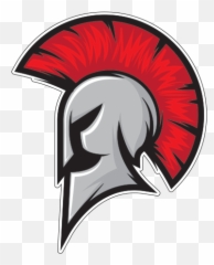Printed Vinyl Spartan Helmet - Clip Art Png,Spartan Helmet Logo