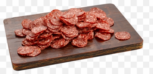Sliced Hot Pepperoni Salami 40mm - Primo Food Service Png,Salami Png