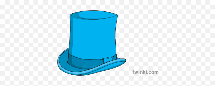 Blue Top Hat Illustration - Clip Art Png,Top Hat Png