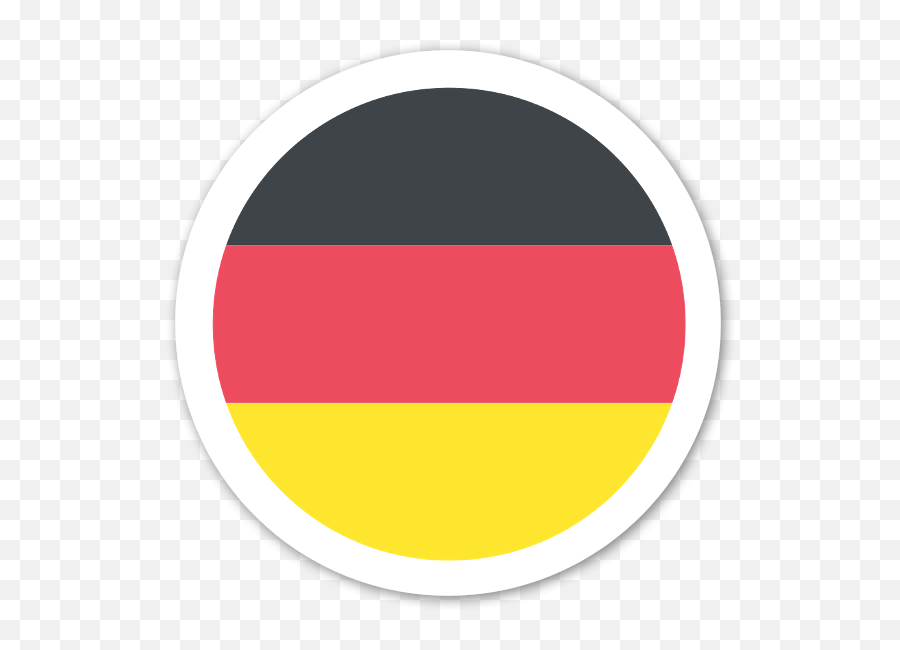 Germany Flag Sticker - Stickerapp Germany Flag Circle Hd Png,Germany Flag Png