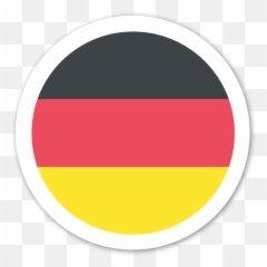 Germany Flag Sticker - Stickerapp Germany Flag Circle Hd Png,Germany Flag Png