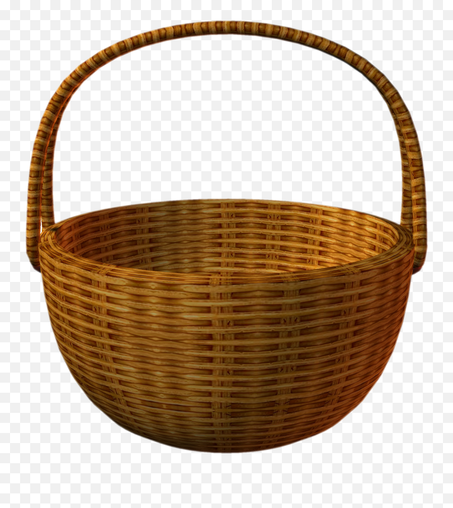 Baskets Bamboo Basket - Basket Cartoon Png,Picnic Basket Png