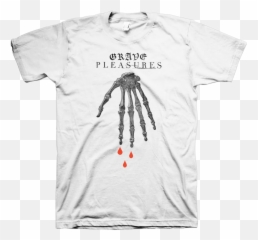 Grave Pleasures Skeleton Hand White T - Shirt Anderson Paak T Shirt Png,Skeleton Hand Png