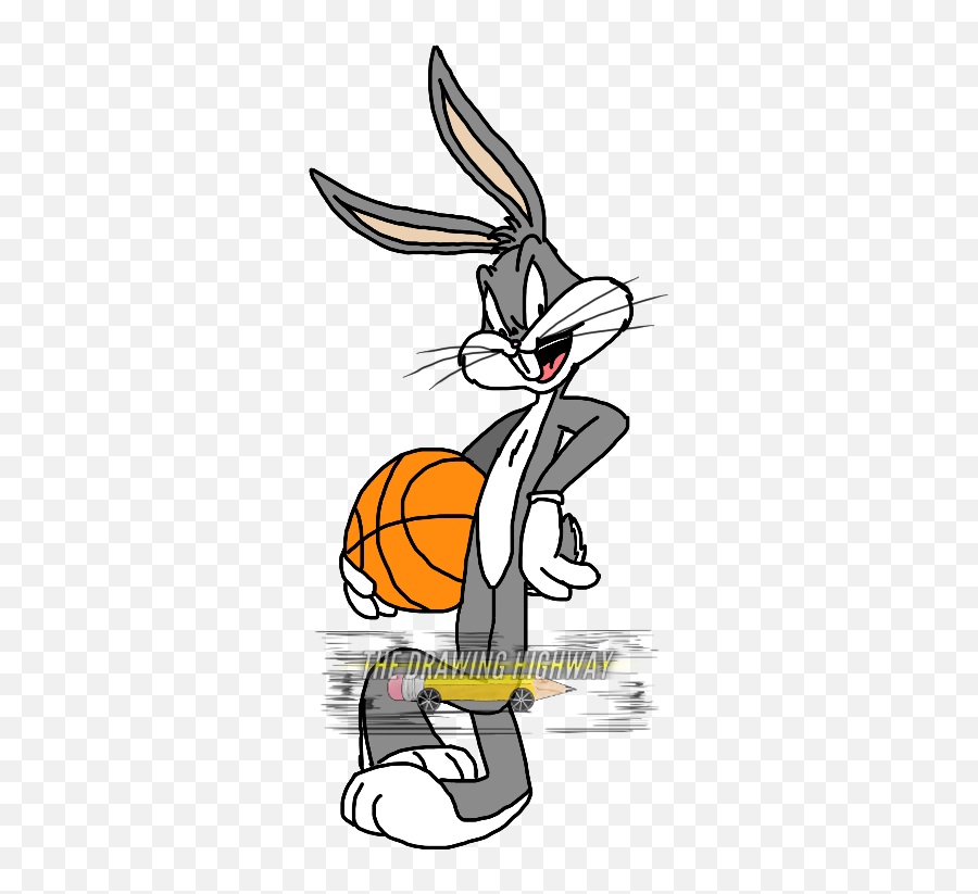 Download Hd Basketball Clipart Bugs Bunny - Bugs Bunny Bugs Bunny Basket Png,Basketball Clipart Png