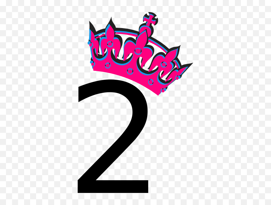 Pink Tilted Tiara And Number 7 Clip Art - Pink 7 Clipart Png,Number 7 Png