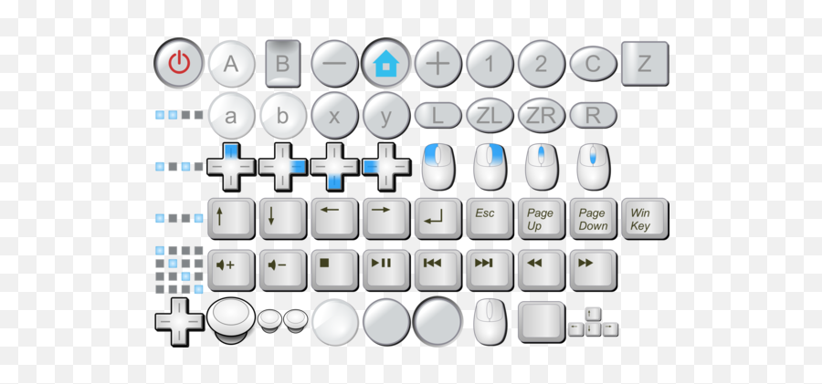 Wii Remote Photo Background Transparent Png Images And Svg - Keyboard Png Buttons,Computer Mouse Transparent Background