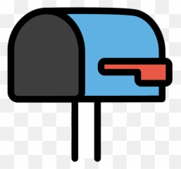 Mailbox With Lowered Flag Emoji Clipart - Post png