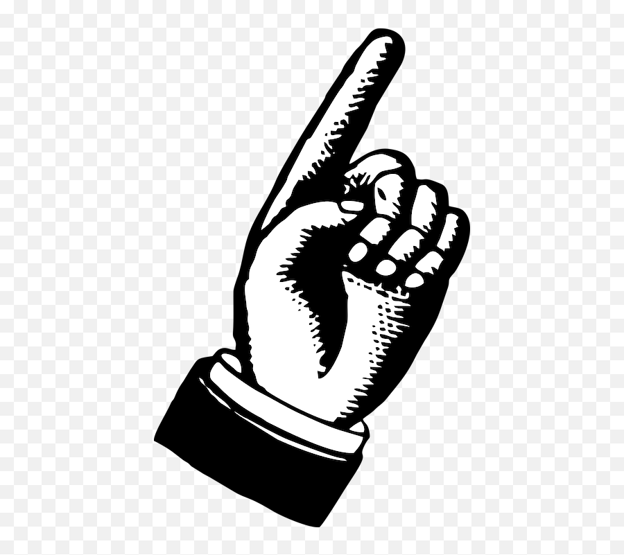 Pointing Finger Hand - Free Vector Graphic On Pixabay Vintage Pointing Finger Png,Hand Pointing Png
