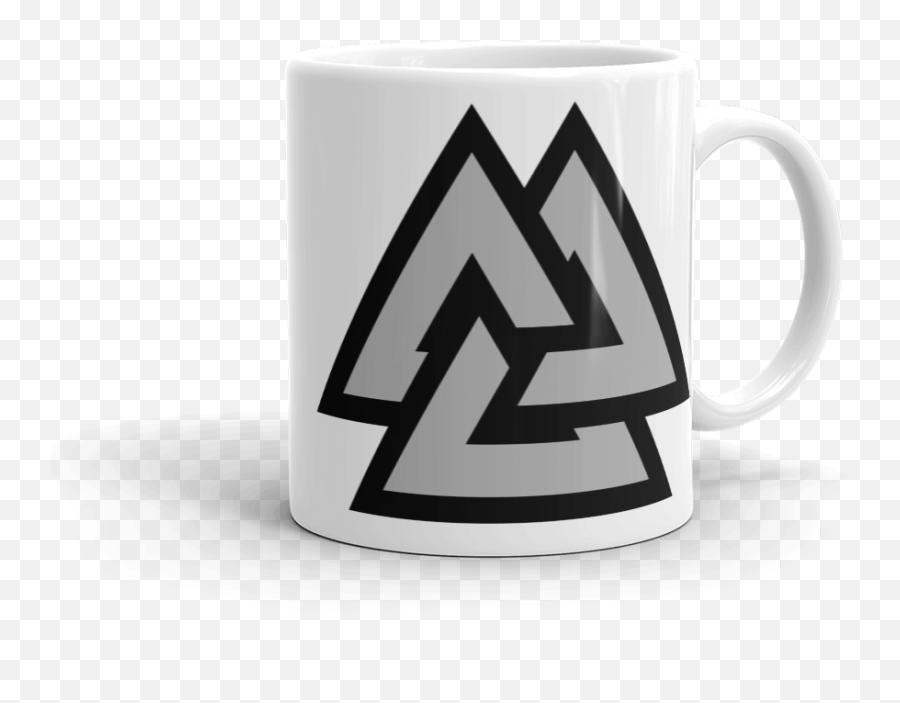 Download Hd Valknut Coffee Mug - Viking Symbol No Background Coffee Cup Png,Mug Transparent Background