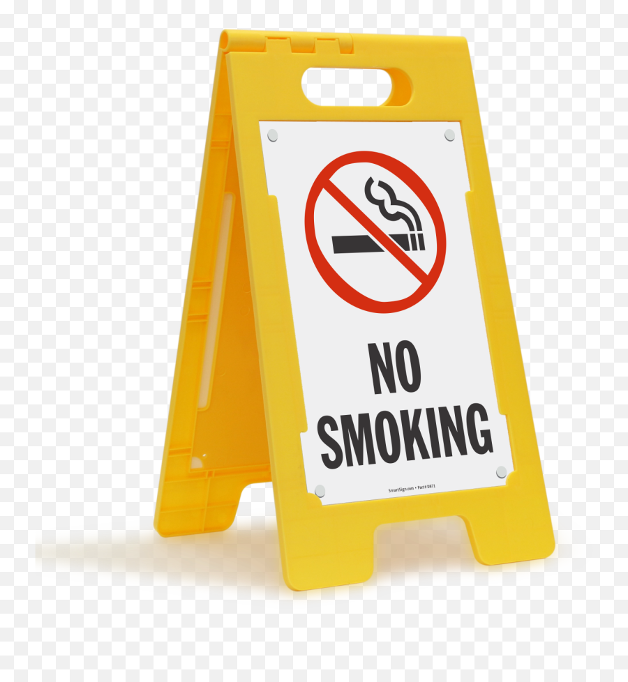 No Smoking Standing Floor Sign Sku Sf - 0134 Mysafetysigncom Safety Signs No Smoking Png,No Smoking Logo