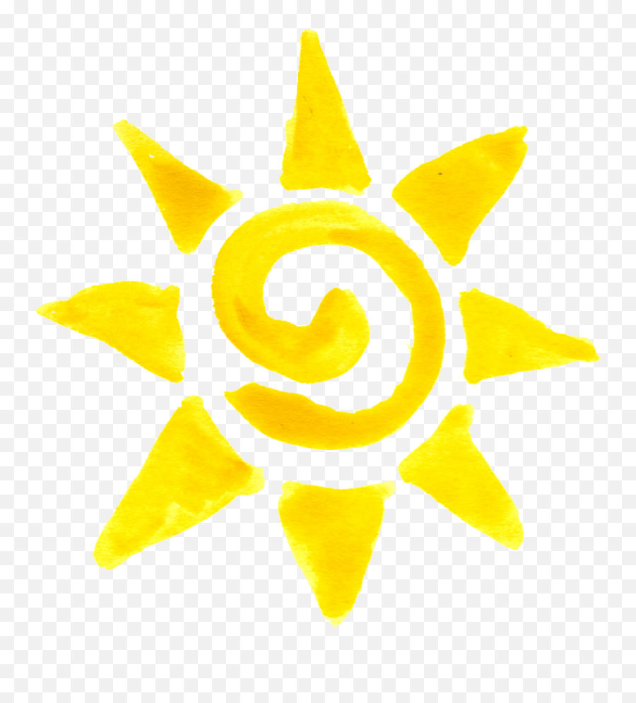 10 Watercolor Sun Transparent Png