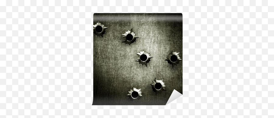 Metal With Bullet Hole Wall Mural U2022 Pixers We Live To Change - Earrings Png,Bullethole Png