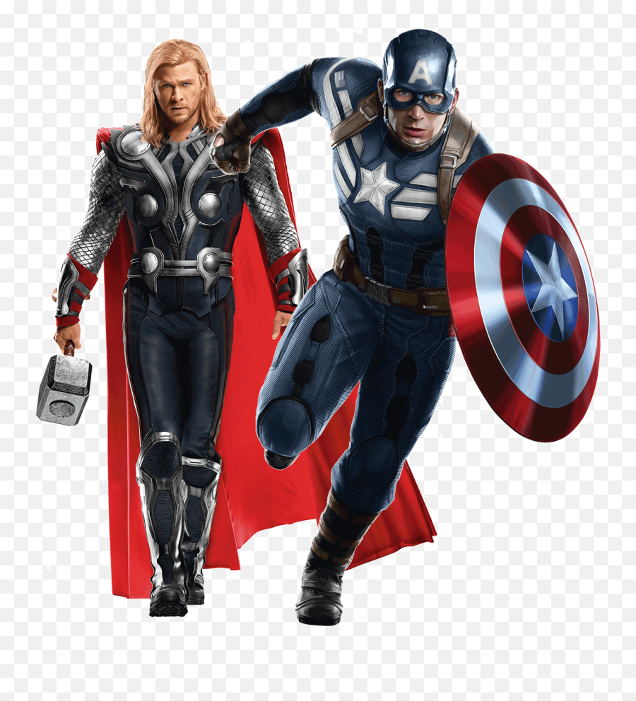 Download Captain America Thor Png - Captain America Transparent,Thor Transparent Background