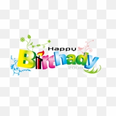 Happy Birthday Png Transparent - Word Art