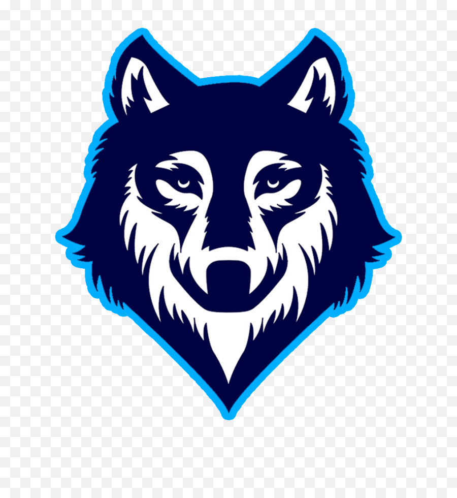 Blue Gray Wolf Drawing Logo Free - Transparent Wolf Logo Png,Wolf Png Logo