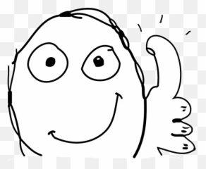 Sticker Maker - Troll Face 2 Thumbs Up Meme Drawing Png,Troll Face Png