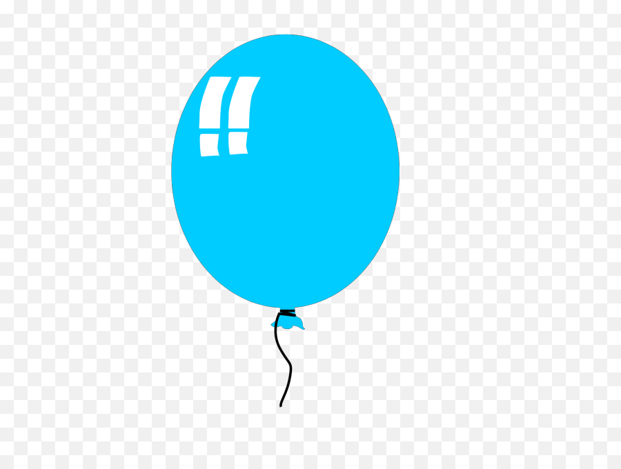 Helium Blue Balloon Clip Art - Vector Clip Art Balloon Clip Art Png,Balon Png