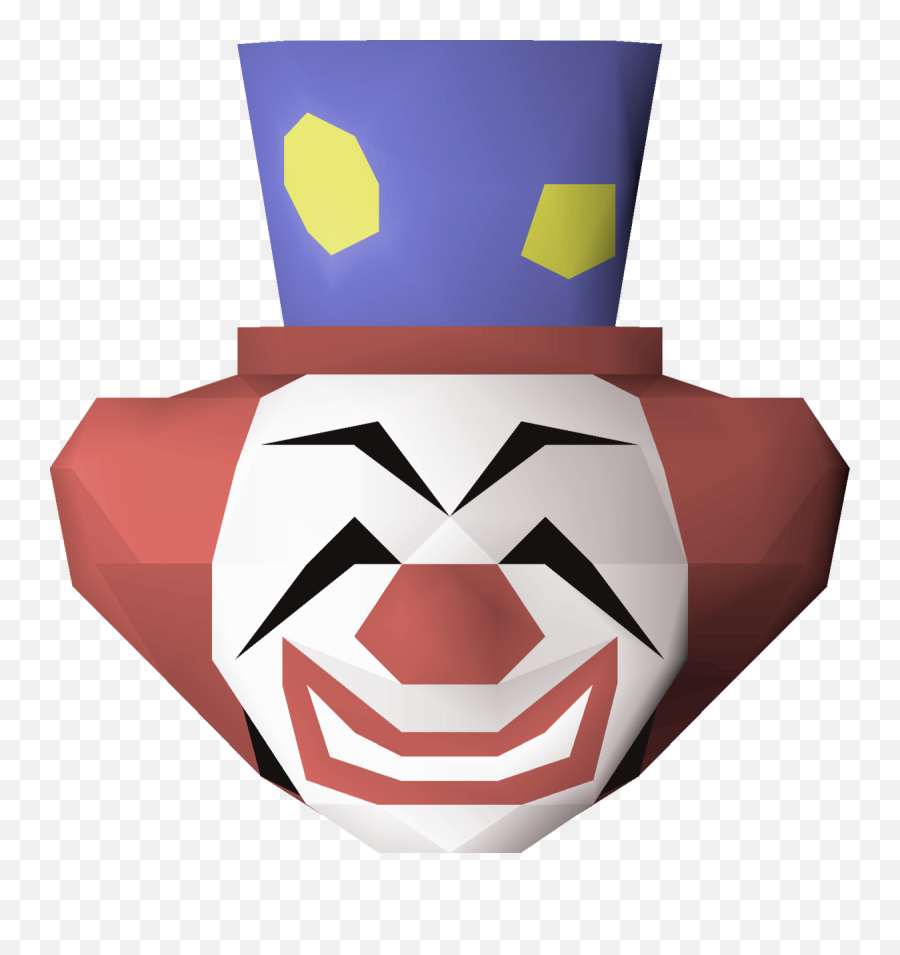Clown Face Png Transparent Background Real - Osrs Clown Outfit,Clown Wig Transparent