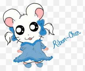 Old Art - Ribonchan Cartoon Full Size PNG Download