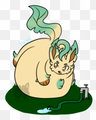 Pkmn - Leafeon U2014 Weasyl Leafeon Inflation Png,Leafeon Png