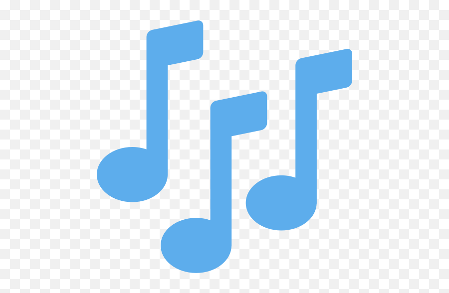 Musical Notes Emoji - Twitter Music Note Emoji Png,Notas Musicales Png