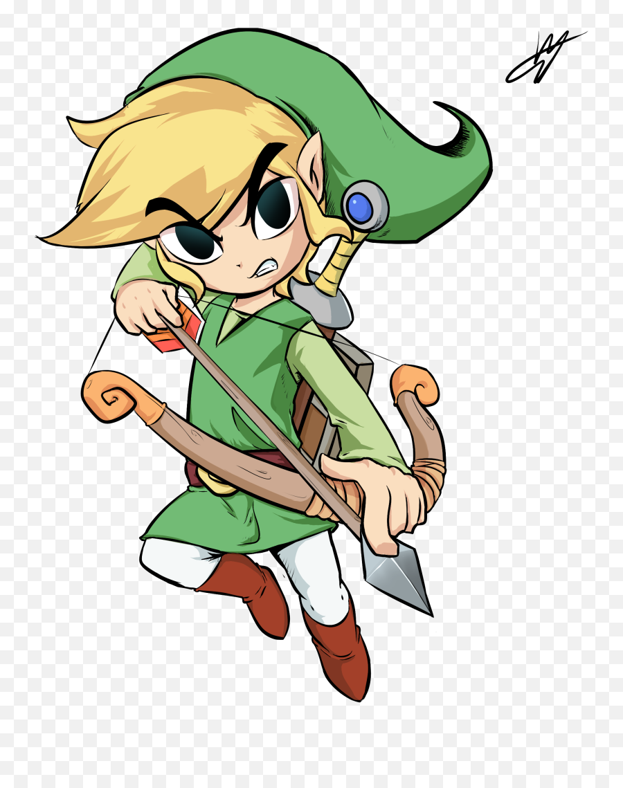 Kyodashiro - Legend Of Zelda Link Drawing Clipart Png,Toon Link Png