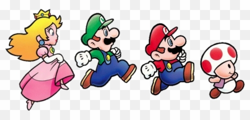 The Top 10 Things That Should Be Super Mario Maker For - Advance Luigi Peach And Toad png