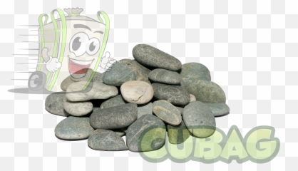 Download Hd River Stones Medium 1m Cubag - Pebble Rock Png,Pebble Png