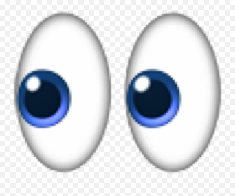 Eyes Emoji Emojis Eye Blue Blueeye Blueeyes Png Transparent