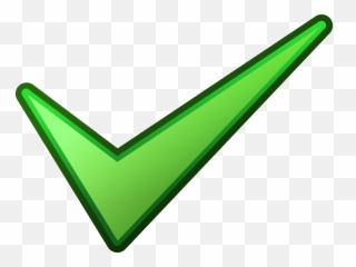 Mark Green Tick Symbol Sign Transparent Png Images Clipart - Tick In The Box,Green Triangle Png