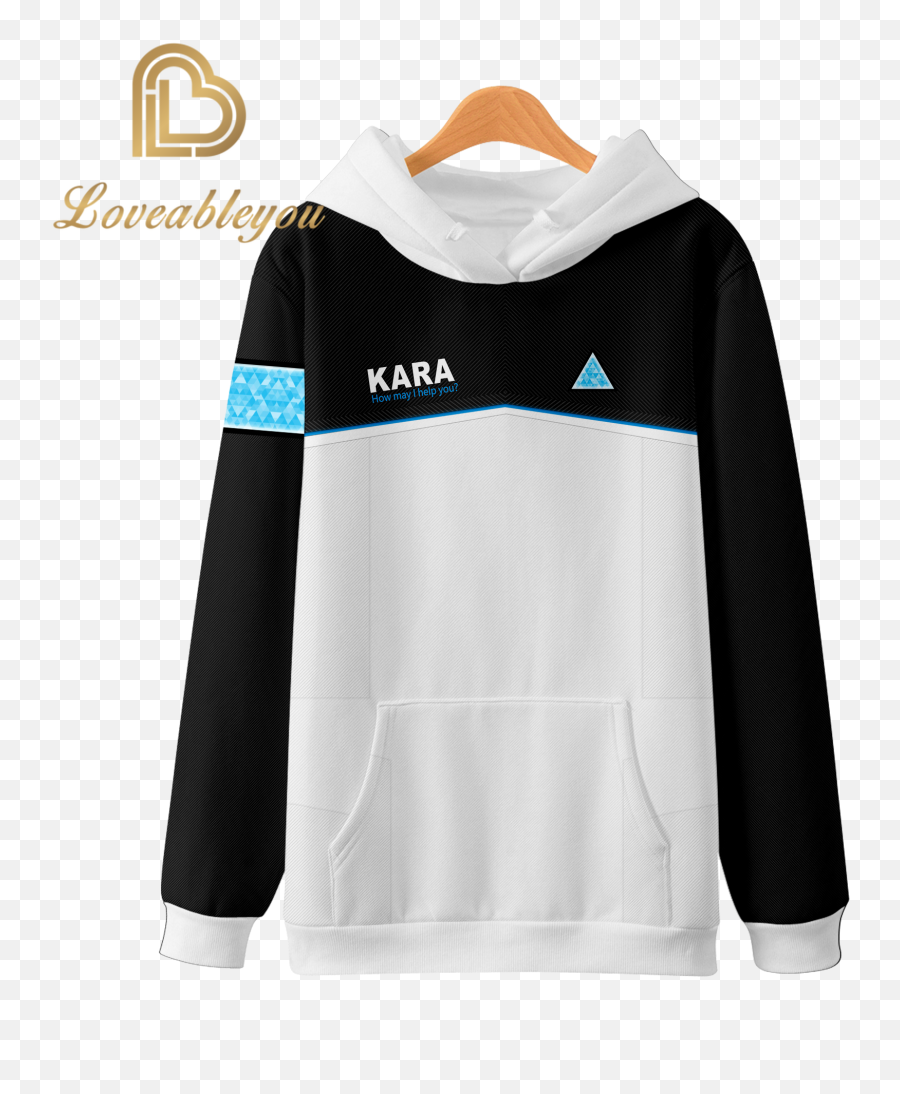 3d Game Detroit Become Human Connor Hoodie Sweatshirt - Long Sleeve Png,Detroit Become Human Transparent