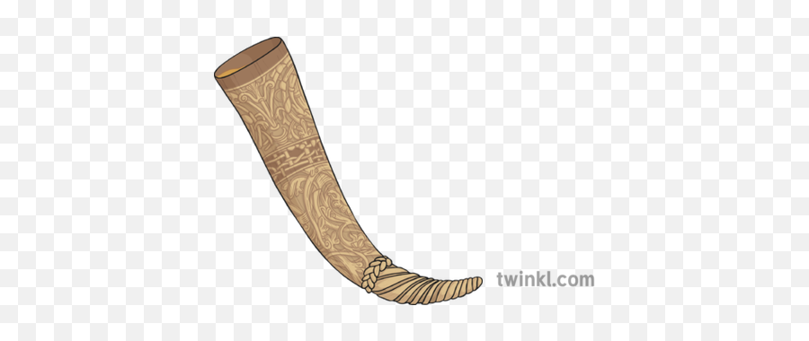Carved Viking Drinking Horn Illustration - Twinkl Blowing Horn Png,Horn Png