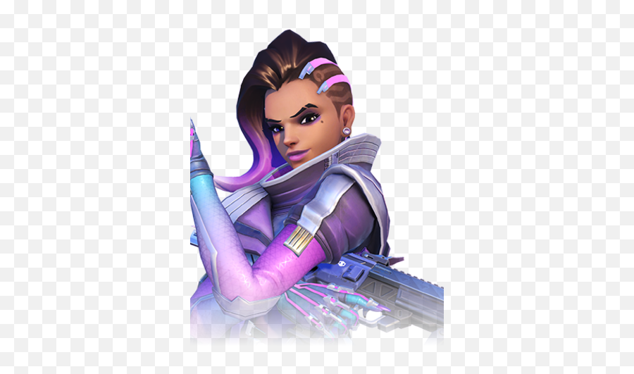 Sombra Video Game Characters Wiki Fandom - Sombra From Overwatch Png,Video Game Character Png