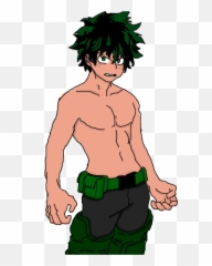 The Darkness Within Original - CHAPTER Izuku Midoriya Shirtless Flexing png