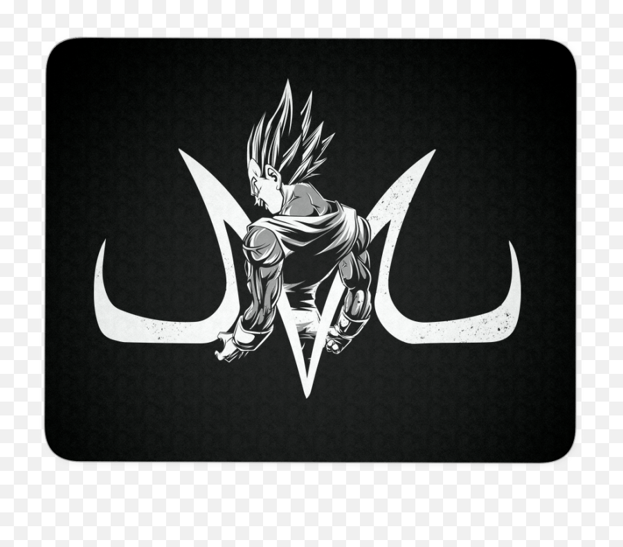 Super Saiyan Majin Vegeta Mouse Pad - Perfect Warrior Cold And Ruthless Png,Vegeta Logo