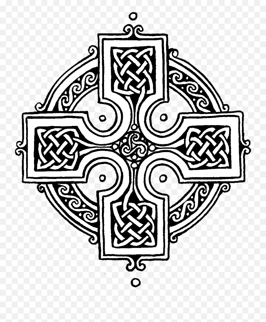 Irish Clipart Celtic Knot - Round Celtic Cross Tattoo Png,Celtic Knot Transparent Background