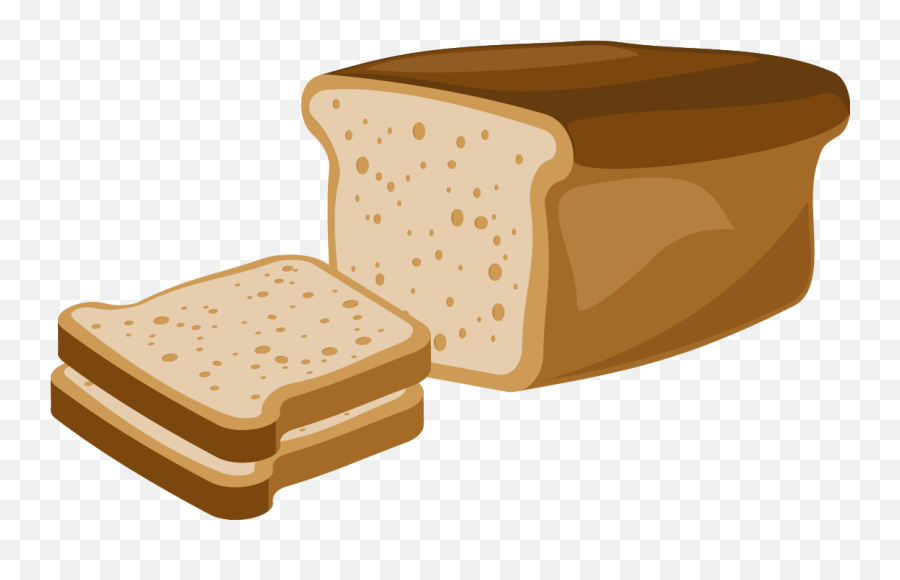 Download Toast Rye Bread Breakfast - Slice Bread Vector Png,White Bread Png