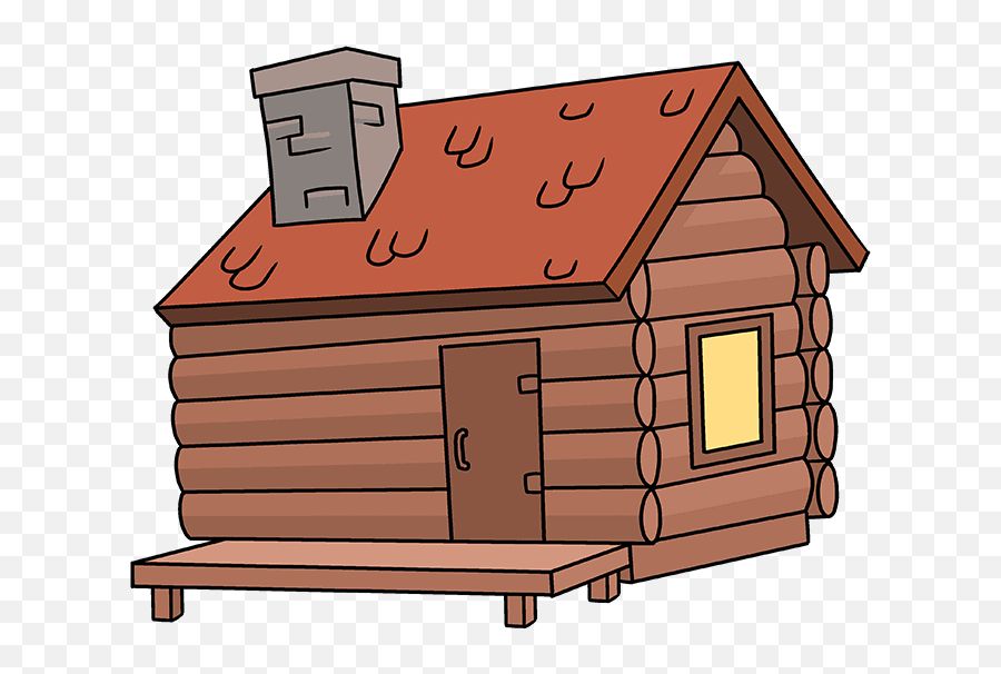 How To Draw A Log Cabin - Horizontal Png,Log Cabin Icon