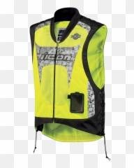 Icon Mens Stryker Green Armored - Waistcoat png