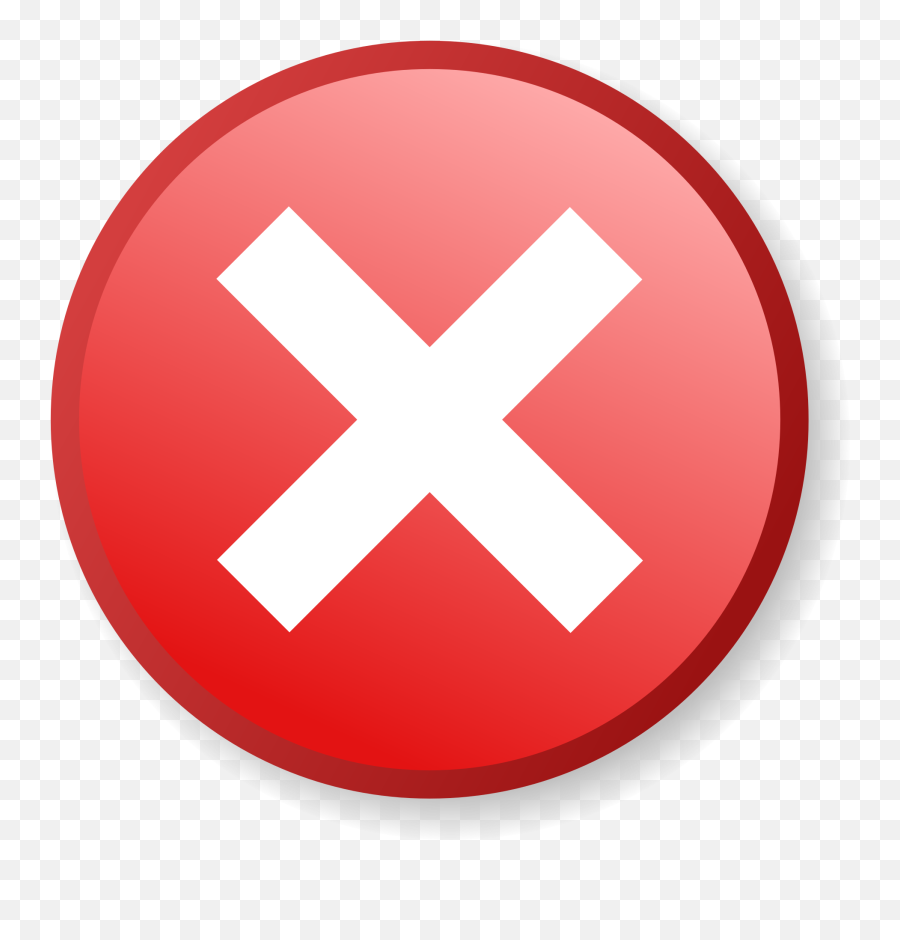 Deletion Icon - Transparent Background Red Cross Icon Png,Ok Icon Png