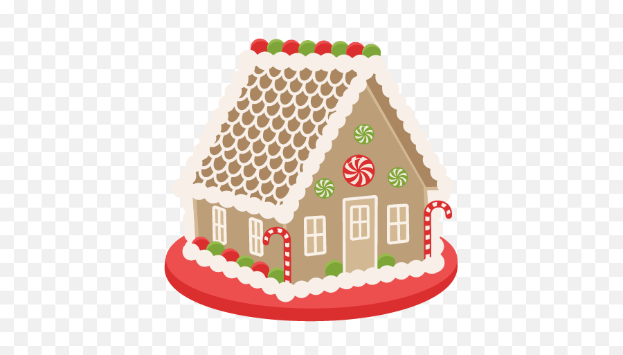Background Gingerbread House Clipart Transparent - Clip Art Gingerbread House Png,House Transparent Background