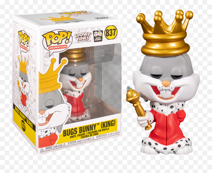 Funko Pop Looney Tunes - King Bugs Bunny 80th Anniversary 837 Looney Tunes Funko Pop Png,Anaversary Icon Overwatch