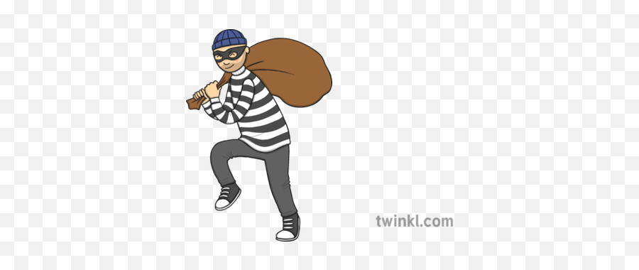 Burglar Illustration - Twinkl Cartoon Png,Burglar Png
