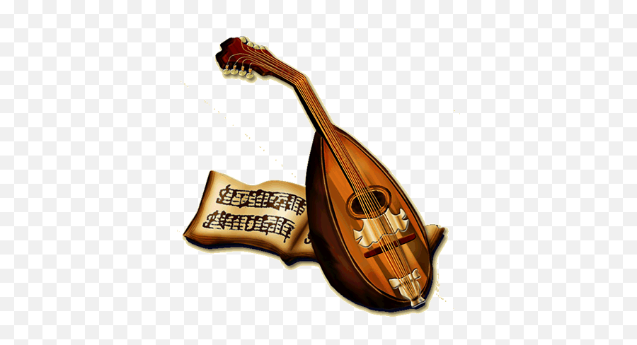 Bard Lute Transparent Png Image - Bard Lute,Bard Png